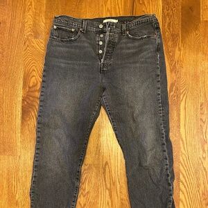 Levi’s Wedgie Straight Black Jeans